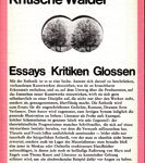 Kritische Wälder - Essays