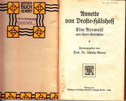 Annette von Droste-Hülshoff - Eine Auswahl aus ihren Gedichten