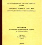 Die Diskussion der sozialen Probleme in der englischen Literatur (1780-1830) und ihr zeitgenössischer Hintergrund
