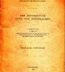 Der Minnesänger Otto von Botenlauben