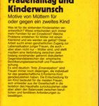 Frauenalltag und Kinderwunsch - Motive von Müttern für oder gegen ein zweites Kind