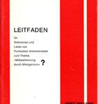 Leitfaden für Referenten und Leiter von Politischen Arbeitskreisen zum Thema "Mitbestimmung durch Miteigentum"?