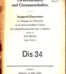 Gewerkschaften und Genossenschaften