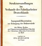 Strukturwandlungen im Verbande der Farbrikarbeiter Deutschlands