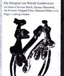 Die Verführung (Pornographie) - Hörspiel nach Witold Gombrowicz - HIER ALS TAPE!