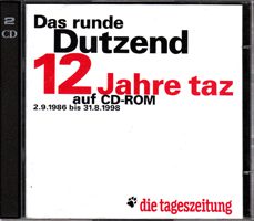Das runde Dutzend - 12 Jahre taz auf CD-ROM 2.9.1986 bis 31.8.1998