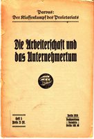 Die Arbeiterschaft und das Unternehmertum